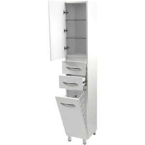 Шкаф-пенал Emmy Рокард 40 L, с бельевой корзиной