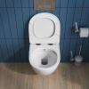 Унитаз подвесной BelBagno Uno BB3105CHR-BS/SC с микролифтом, со смесителем и функцией биде