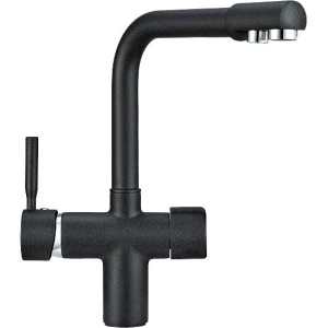 Купить Комплект Мойка кухонная Granula GR-7802 шварц + Смеситель 2088, шварц в Москве с доставкой Комплект Мойка кухонная Granula GR-7802 шварц + Смеситель 2088, шварц