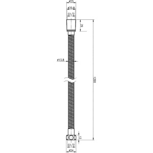 Душевой шланг Cezares Czr CZR-FMM-120-NOP черный