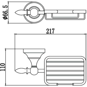 Мыльница Savol 68 b S-06832B золото