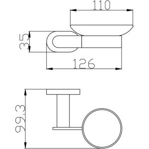 Мыльница Rav Slezak Yukon YUA0300CMAT черная матовая