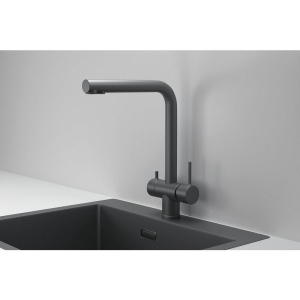 Смеситель для кухни Granula Kitchen Space 7011, графит матовый