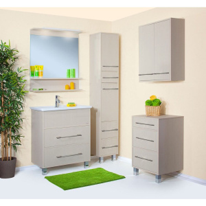 Купить Зеркало Бриклаер Чили Чили 80 светлая лиственница С, с подсветкой и полкой в Москве с доставкой Зеркало Бриклаер Чили Чили 80 светлая лиственница С, с подсветкой и полкой