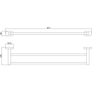 Полотенцедержатель BELZ B900 B90009 хром