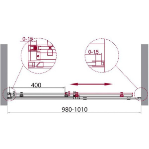 Купить Душевая дверь в нишу BelBagno Acqua BF-1-100-C-Cr хром в Москве с доставкой Душевая дверь в нишу BelBagno Acqua BF-1-100-C-Cr хром