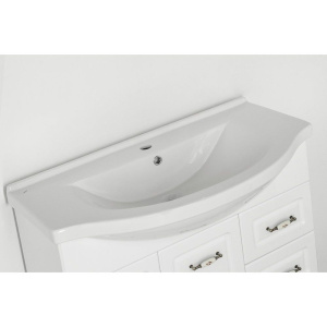 Тумба с раковиной Style Line Олеандр-2 100 Люкс, белая