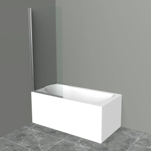 Купить Шторка на ванну BelBagno Uno V-1-90/150-C-Cr стекло прозрачное в Москве с доставкой Шторка на ванну BelBagno Uno V-1-90/150-C-Cr стекло прозрачное