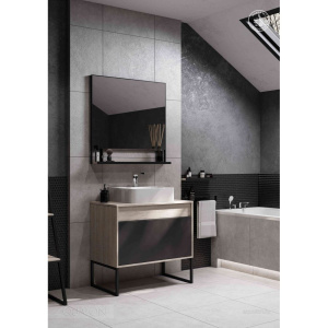 Полка AQUATON Лофт Урбан 1A255603LQX70 с полотенцедержателем