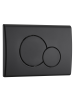 Кнопка черная матовая нажимная для инсталляции Круглая WeltWasser MARBERG 507 RD MT-BL (10000010238)