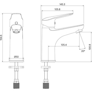 Смеситель для раковины IDDIS Torr TORSB00i01