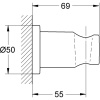Настенный держатель Grohe Rainshower 27074000