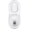 Унитаз подвесной BOND Oval F12-10 безободковый, с микролифтом, система смыва Tornado, белый