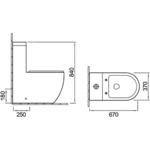 Унитаз-моноблок SantiLine SL-5011