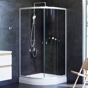 Душевой уголок AM.PM X-Joy Twin Slide W88G-205-090MT64 90x90, профиль матовый хром