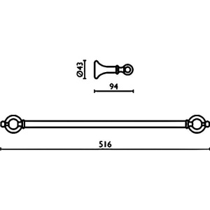 Полотенцедержатель Bagno & Associati Regency RE21192