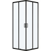 Душевой уголок Vincea City VSS-5CT8010CLB 100х80 см, профиль черный, стекло прозрачное