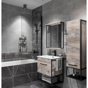 Смеситель для ванны с душем IDDIS Slide SLIBL00i02WA матовый черный