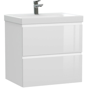 Тумба с раковиной Cersanit Moduo 60, раковина Como 60