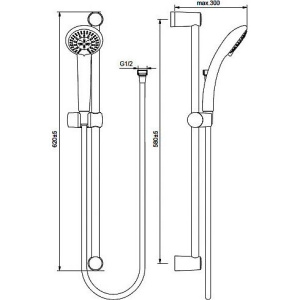 Купить Душевой гарнитур Vidima ВидимаФреш S3 BA208AA в Москве с доставкой Душевой гарнитур Vidima ВидимаФреш S3 BA208AA