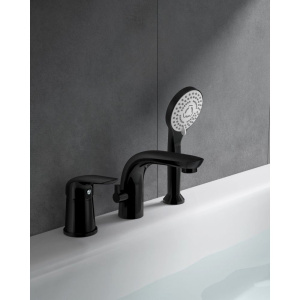 Смеситель на борт ванны Orange Otto M22-333b черный