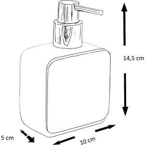 Дозатор Ridder Amara черно-белый