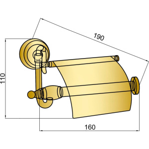 Держатель туалетной бумаги Boheme Medici 10601