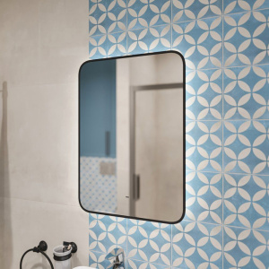 Купить Зеркало DIWO Кострома 50 черное, с подсветкой, прямоугольное, настенное в Москве с доставкой Зеркало DIWO Кострома 50 черное, с подсветкой, прямоугольное, настенное