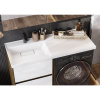 Тумба с раковиной AQUATON Лондри 60 L, дуб рустикальный, белый