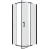 Душевой уголок Ceruttispa Korra Z90B 90х90, черный