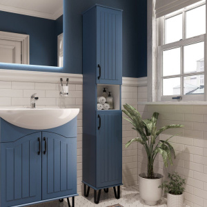 Купить Шкаф-пенал DIWO Сочи 30, синий в Москве с доставкой Шкаф-пенал DIWO Сочи 30, синий