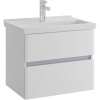 Тумба с раковиной SanStar Велья 50 подвесная, белая, раковина Sanita luxe Fest 50