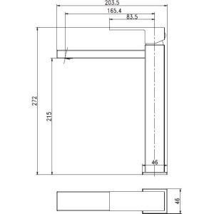 Смеситель для раковины Aquanet Blanco AF420-11W
