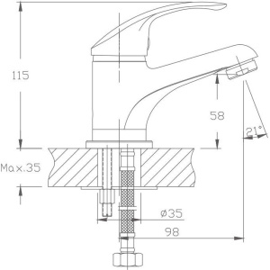 Смеситель для раковины Haiba HB36