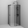 Душевой уголок AM.PM X-Joy W94G-403-9090-BТ 90х90 см, профиль черный матовый