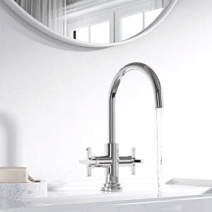 Купить Смеситель для раковины Kludi Nova Fonte Classic 201180520 в Москве с доставкой Смеситель для раковины Kludi Nova Fonte Classic 201180520