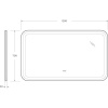 Зеркало Cezares Stylus 120х70, с подсветкой, с антизапотевателем