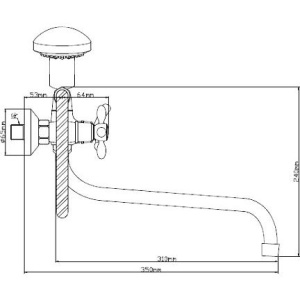 Универсальный смеситель BOOU Ba5318 BA5318-3-C007-B702