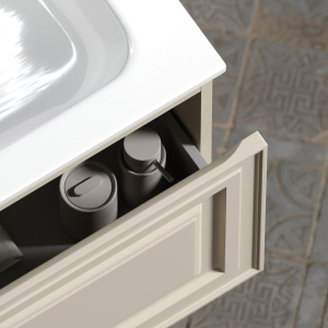 Тумба с раковиной Sancos Very 120 beige soft, раковина CN7016