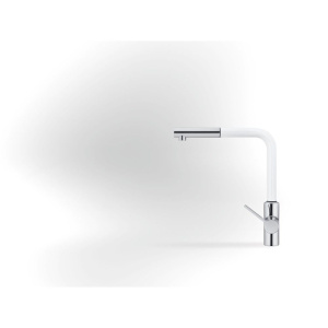 Смеситель для кухни Kludi L-ine S 408519375 белый, хром