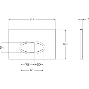 Кнопка смыва BelBagno BB051CR хром