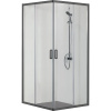 Душевой уголок Aquatek 90x90 AQ ARI KV 09020BL черный матовый