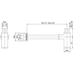 Купить Сифон для раковины VitrA A45123 в Москве с доставкой Сифон для раковины VitrA A45123