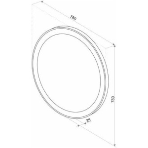 Купить Зеркало круглое Art&Max Bolzano 78 с косметической линзой в Москве с доставкой Зеркало круглое Art&Max Bolzano 78 с косметической линзой