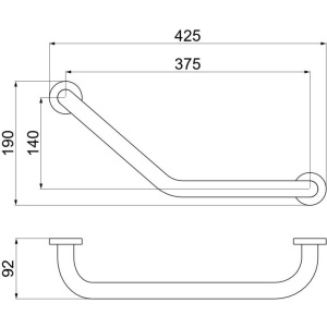 Купить Поручень для ванной Aquatek AQ4997MB черный в Москве с доставкой Поручень для ванной Aquatek AQ4997MB черный