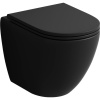 Унитаз подвесной Grossman Торнадо GR-4455BMSQ безободковый, с микролифтом, черный матовый