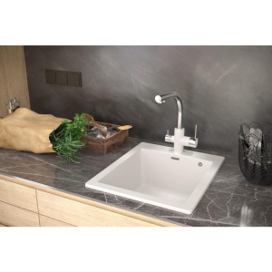 Мойка кухонная Paulmark Kante 50 PM105152-WH белый