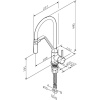 Смеситель для кухни AM.PM Like F8013000 с гибким изливом