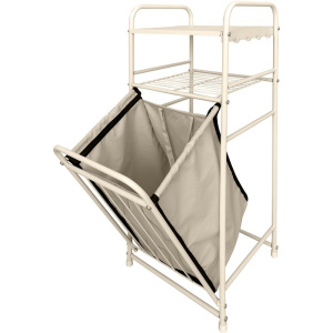 Купить Полка-стеллаж Fixsen FX-530A 2-х ярусный с корзиной для белья в Москве с доставкой Полка-стеллаж Fixsen FX-530A 2-х ярусный с корзиной для белья