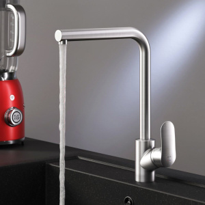 Купить Смеситель для кухни AM.PM Like F8005011 сатин в Москве с доставкой Смеситель для кухни AM.PM Like F8005011 сатин